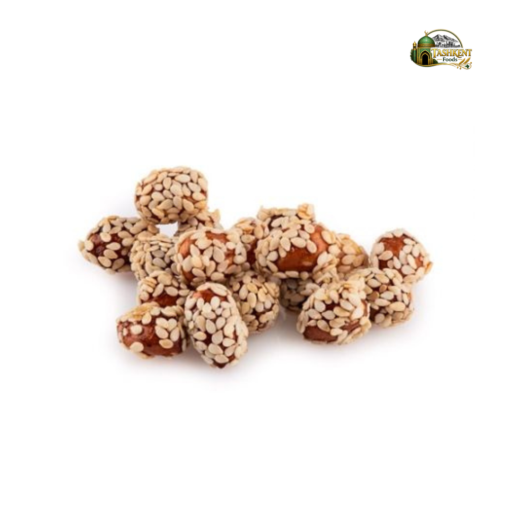 Uzbek Sesame-Coated Peanuts – Crunchy & Savory (0.50 Lb)